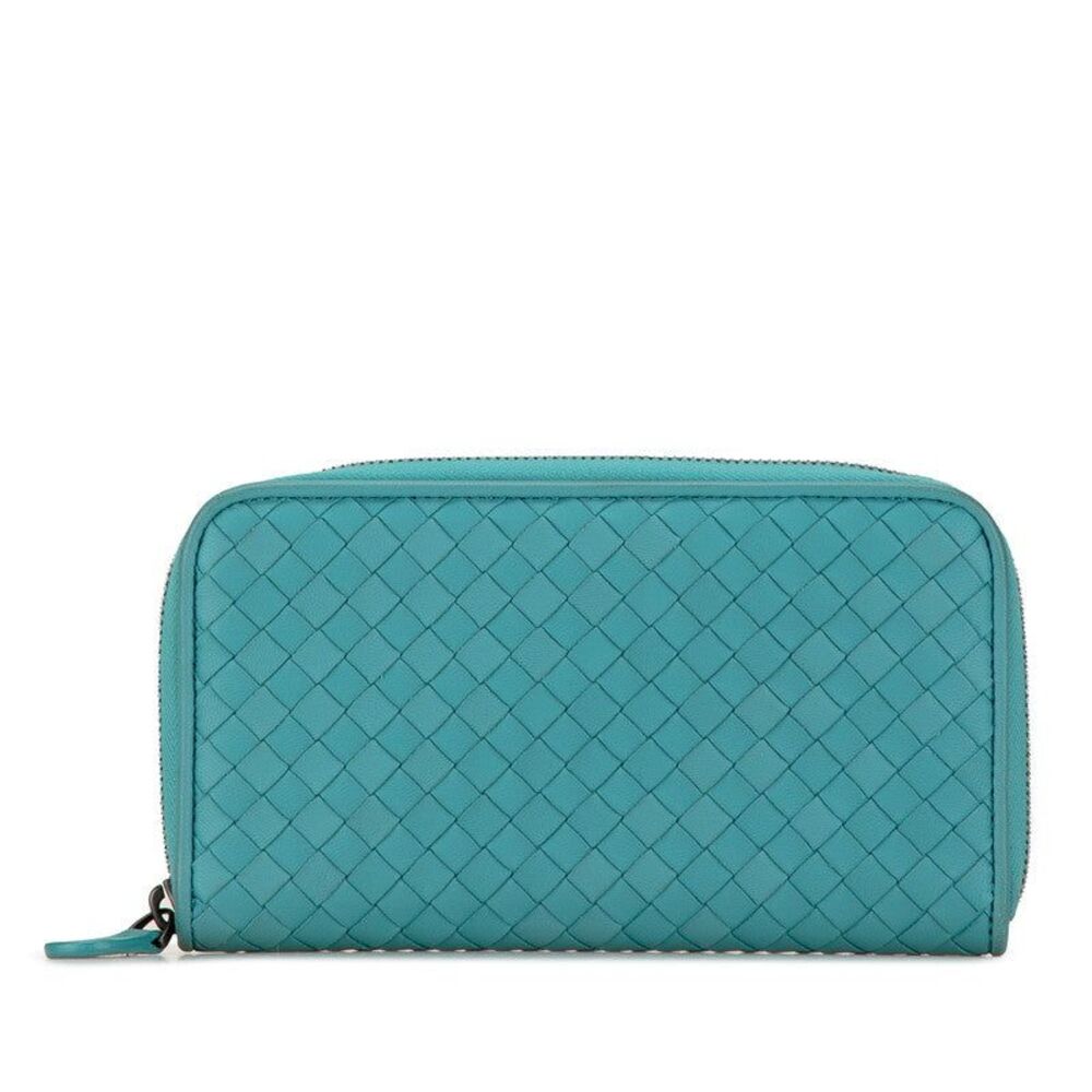 Bottega Veneta Intrecciato Zip-Around Long Wallet
